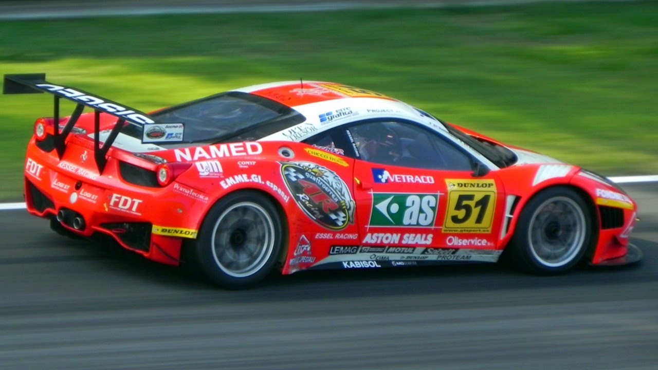 Ferrari 458 Italia GT3 SOUND On The Track - GT Sprint Series 2011