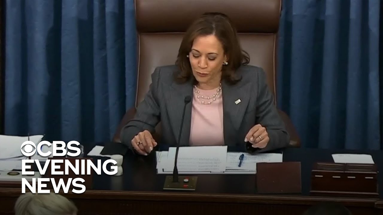 VP Harris casts tie-breaking vote as Senate passes Democrats' climate, health and tax bill