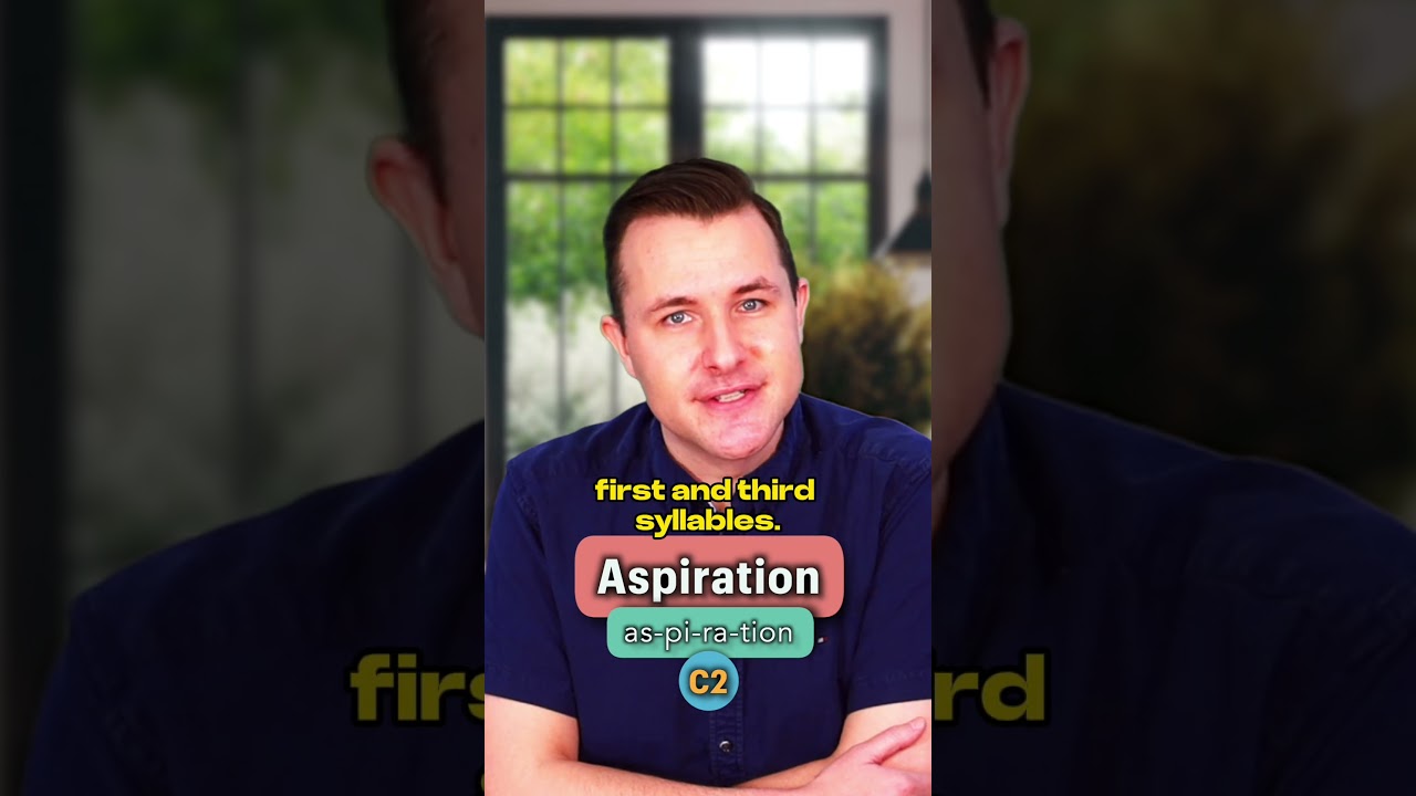 Aspiration - Meaning and Pronunciation (English Word of the Day)