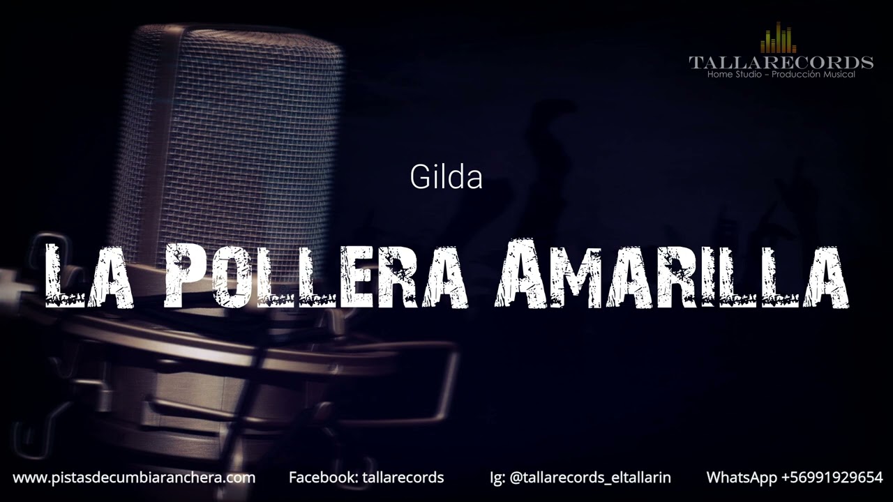 La Pollera Amarilla - KARAOKE en Cumbia Ranchera - Pista Instrumental + Letra - TallaRecords