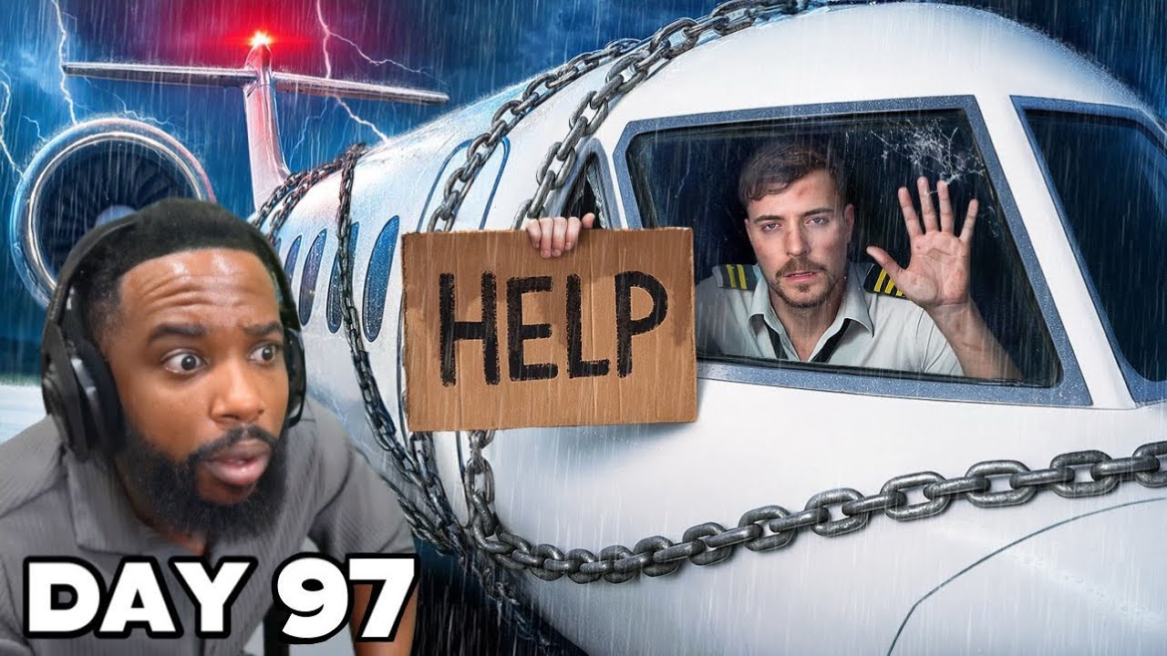 Reacting To MrBeast Survive 100 Days Trapped In A Private Jet, Keep It!