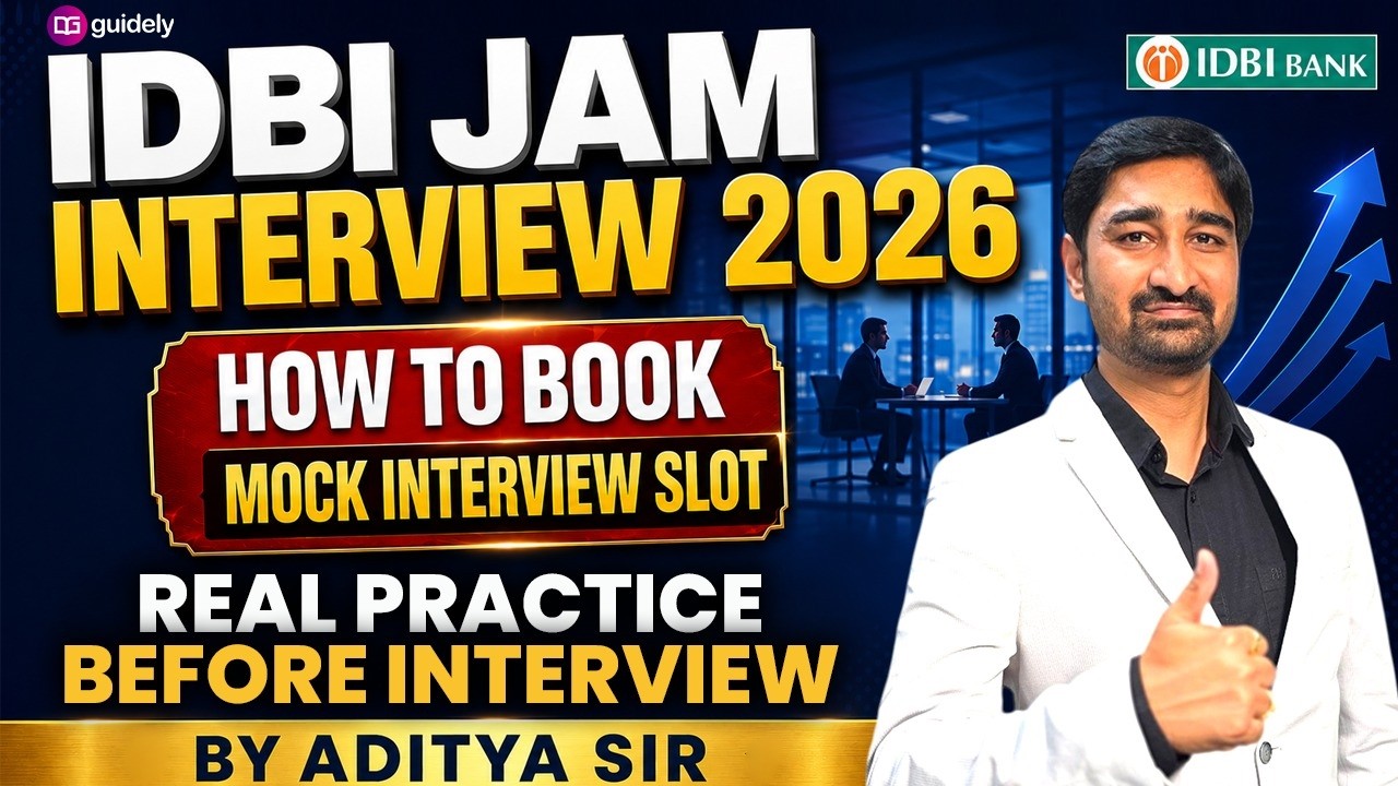 IDBI JAM Interview 2026 | How to Book Mock Interview Slot? | Real Interview Practice by Aditya Sir