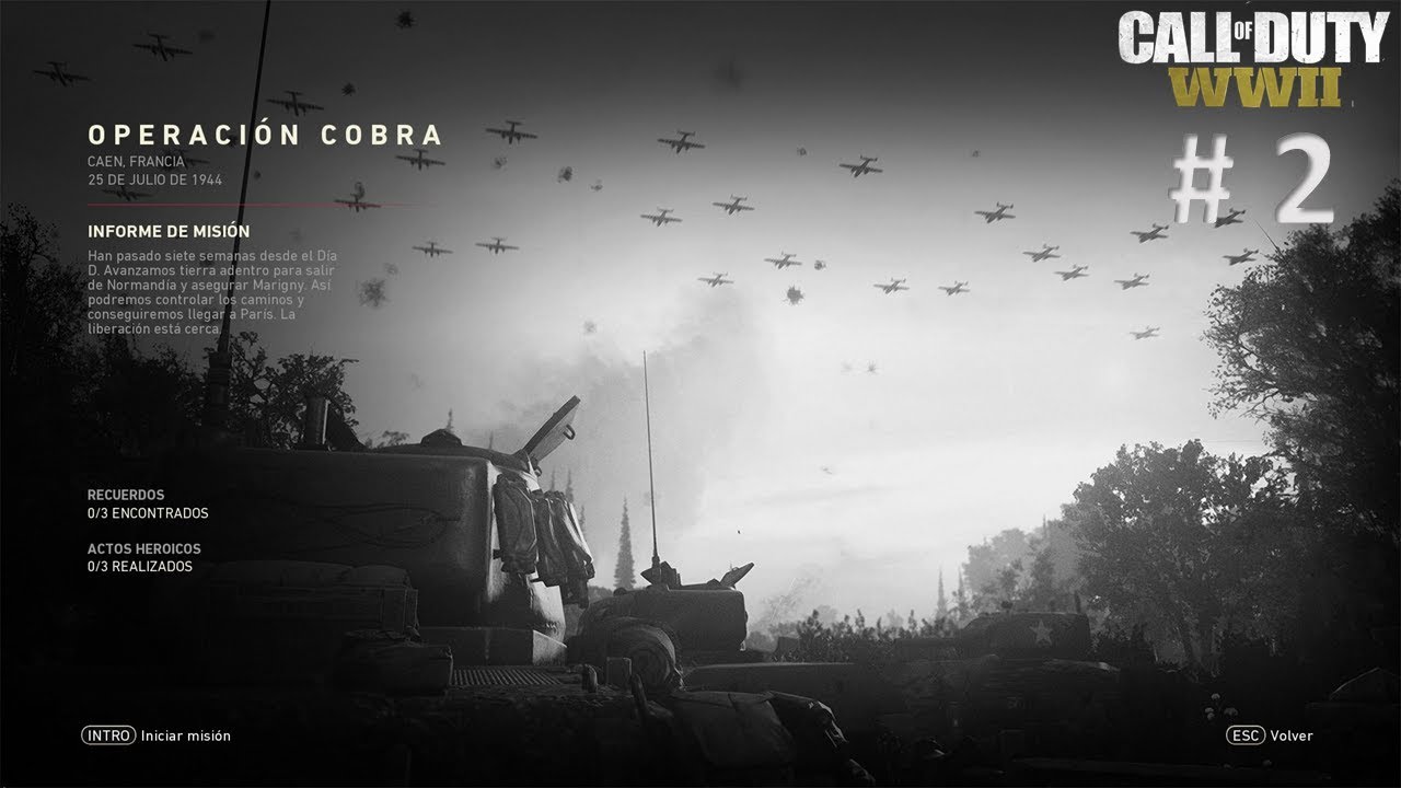 Call of Duty: WWII | Misión # 2: OPERACIÓN COBRA | PC