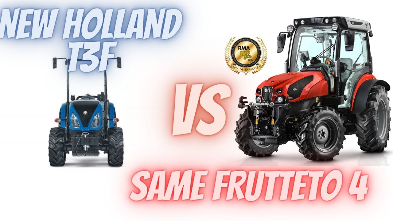 NEW HOLLAND T3F VS SAME FRUTTETO 4  #same #newholland #frutteto #agriculture