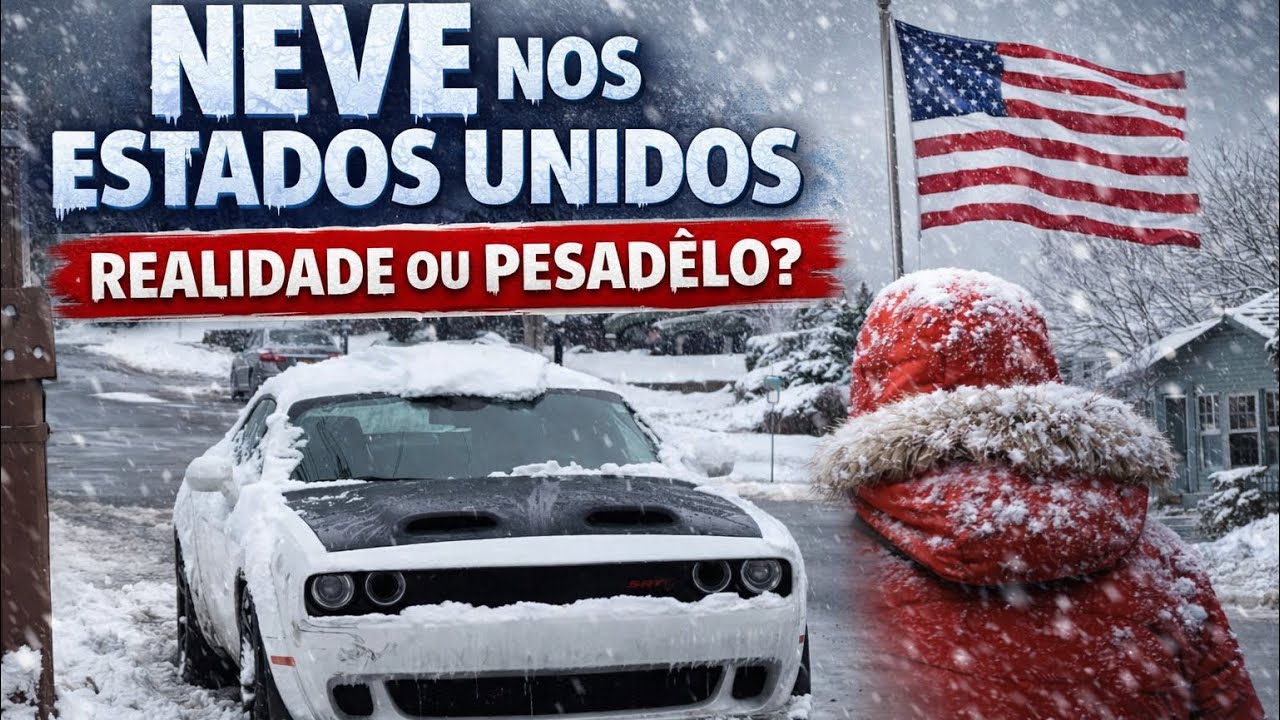 ❄️ MEU BAIRRO COBERTO DE NEVE |  ESTADOS UNIDOS 😱🇺🇸 