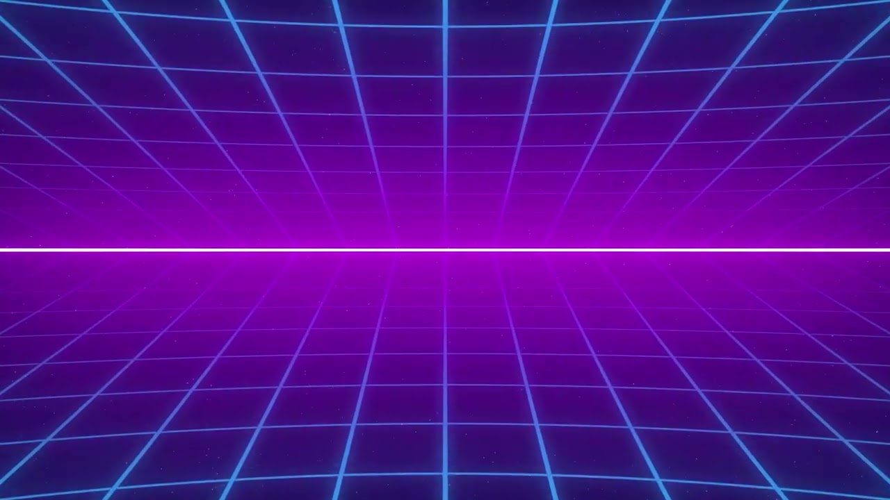 Looping Retro Wave Background Animation