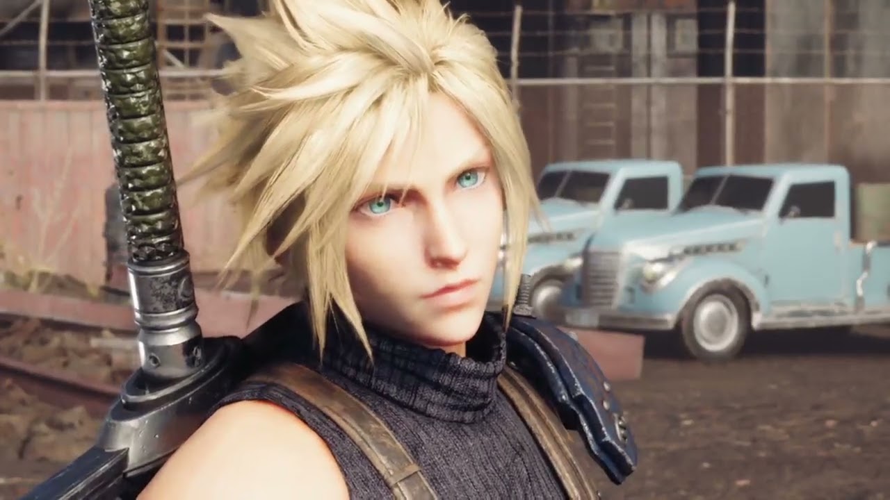 final fantasy VII : course poursuite  en moto