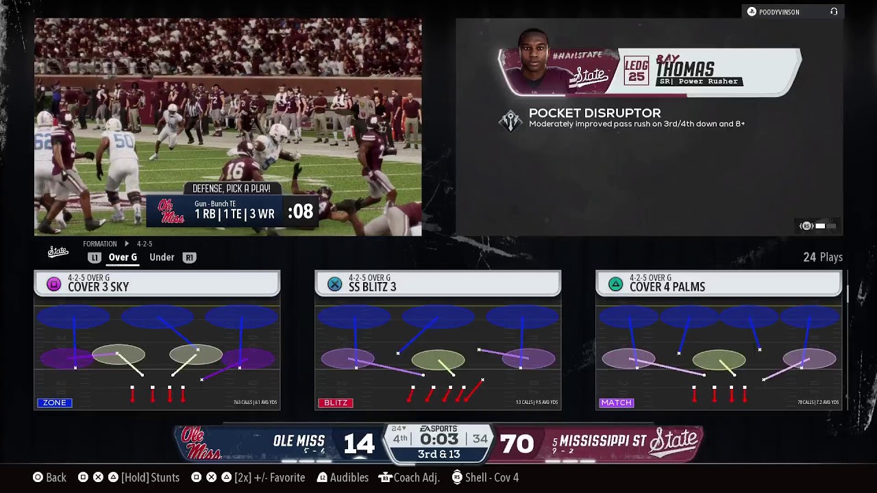 CFB26 Mississippi St vs Ole Miss Y1 W14