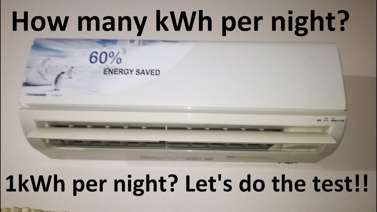 Test 1.5hp Panasonic Used Air Conditioner power consumption