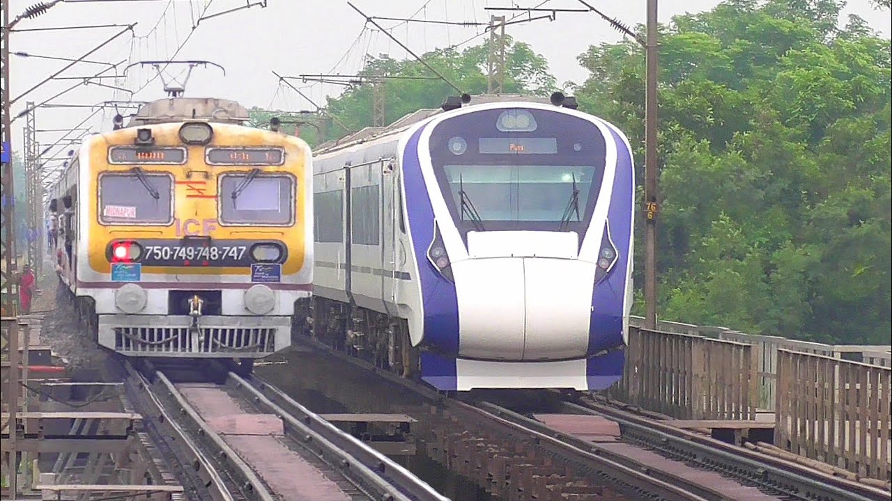 😱Dangerous 130 Kmph Trains over old Khirai Bridge |  🚆Vande Bharat+ Duronto+ Azad Hind+ JanShatabdi