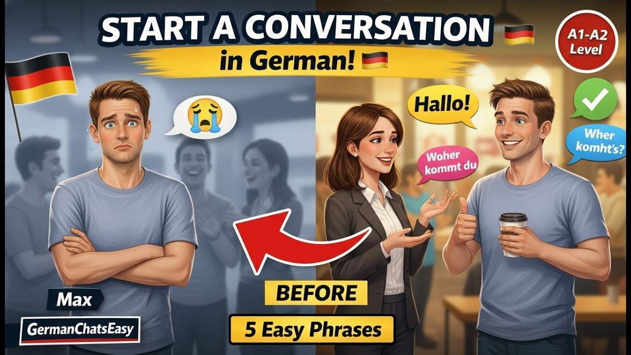 Break the Ice in German | Beginner Conversation Starters | GermanChatsEasy