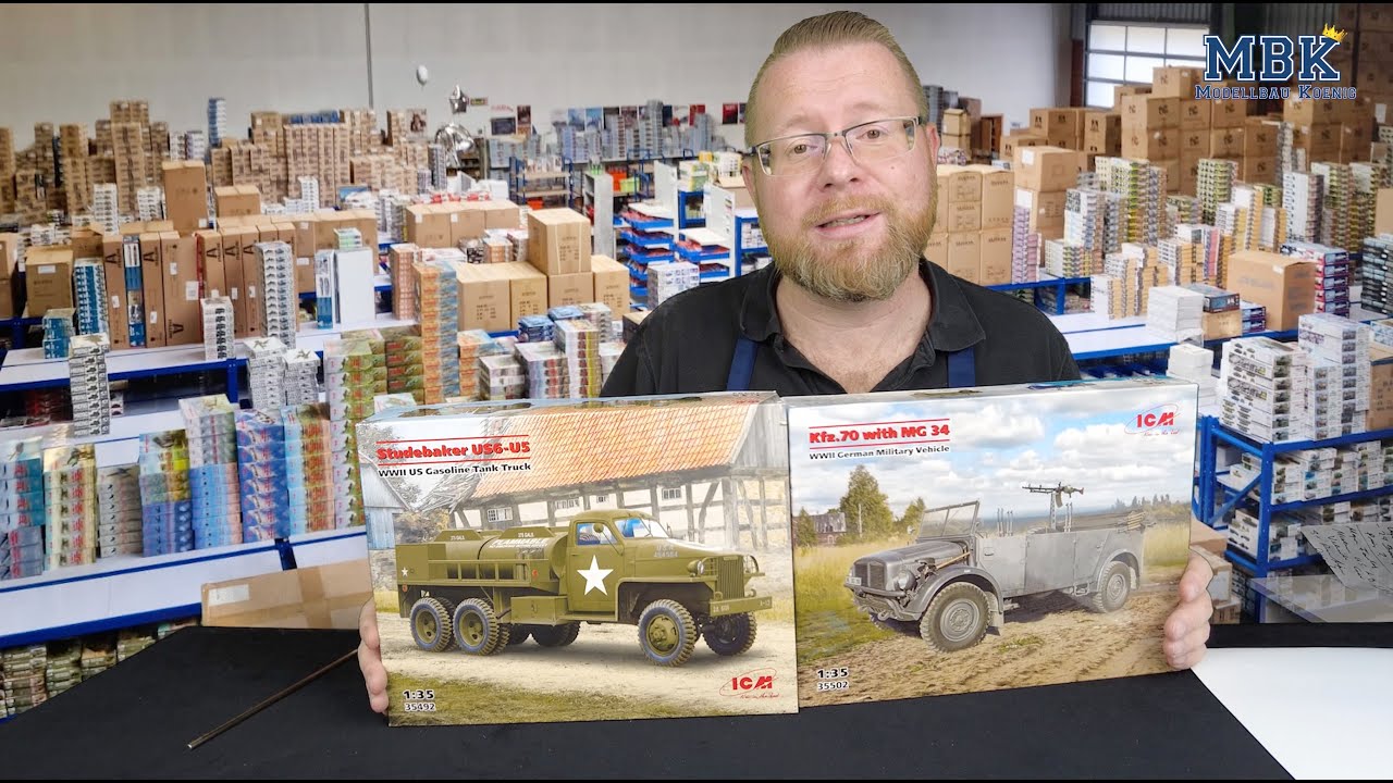 MBK packt aus #1064 - 1:35 Studebaker US6-U5 Gasoline Tank Truck, Kfz.70 w/MG34 (ICM 35492, 35502)