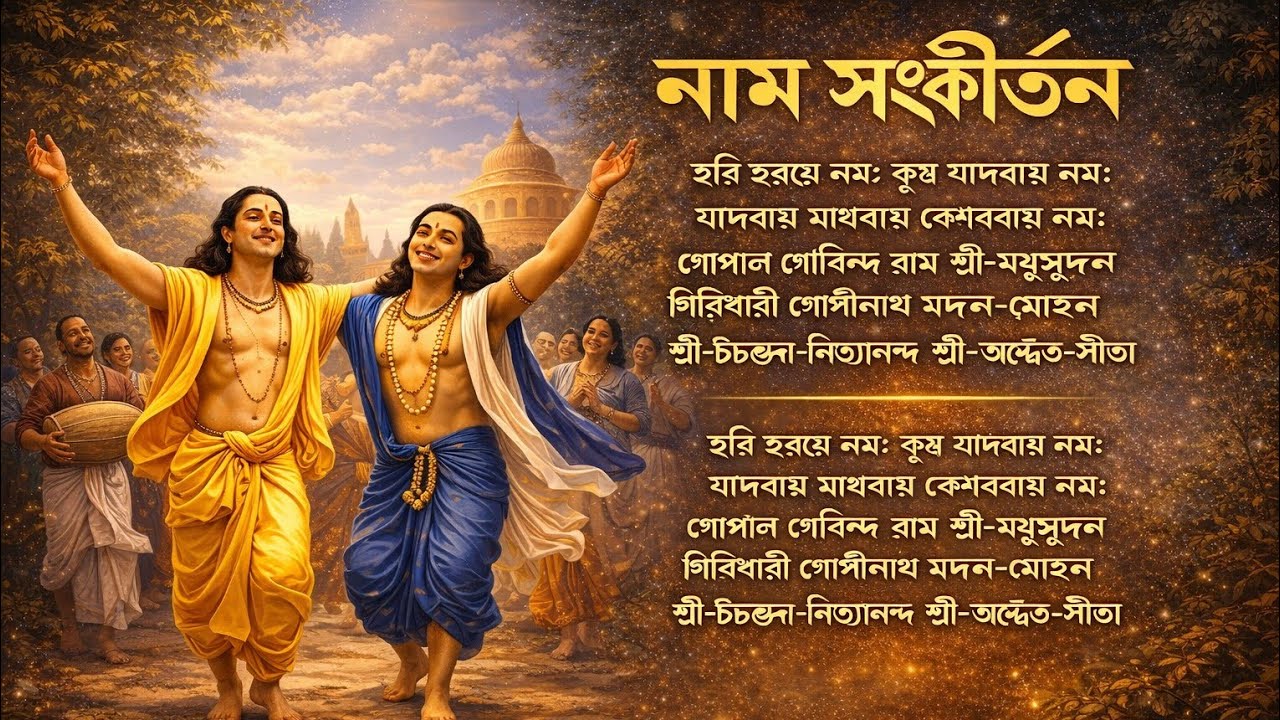 Sri Chaitanya Naam Sankirtan | Hari Haraye Namah | Bengali Kirtan