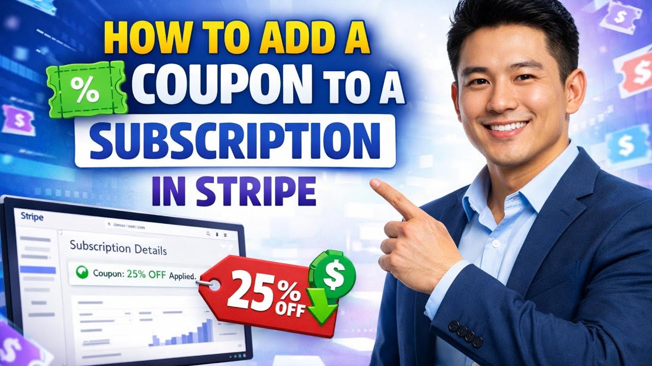 How to ADD a COUPON to a SUBSCRIPTION in Stripe (Step by Step) 2026