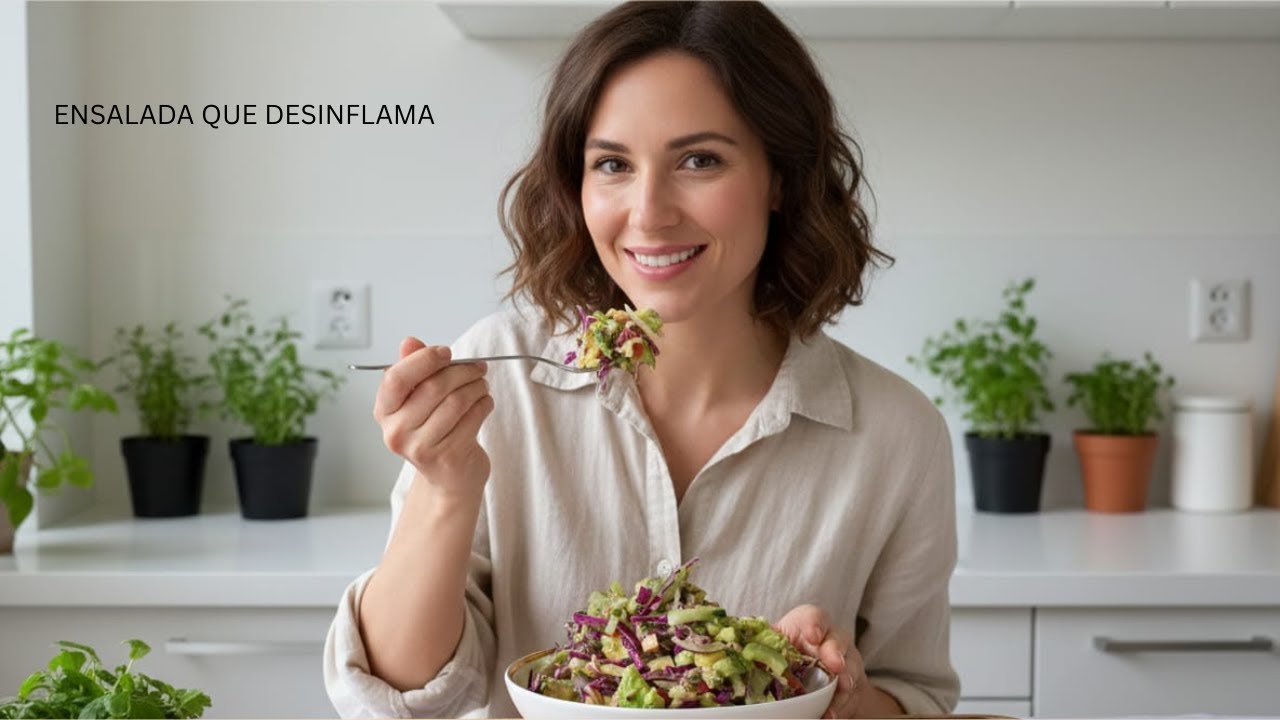 La Ensalada Que Desinflama y Refresca 🥒🍎