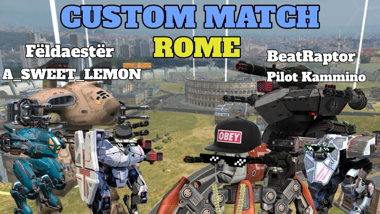 Custom Match 2v2 – Rome Map | War Robots