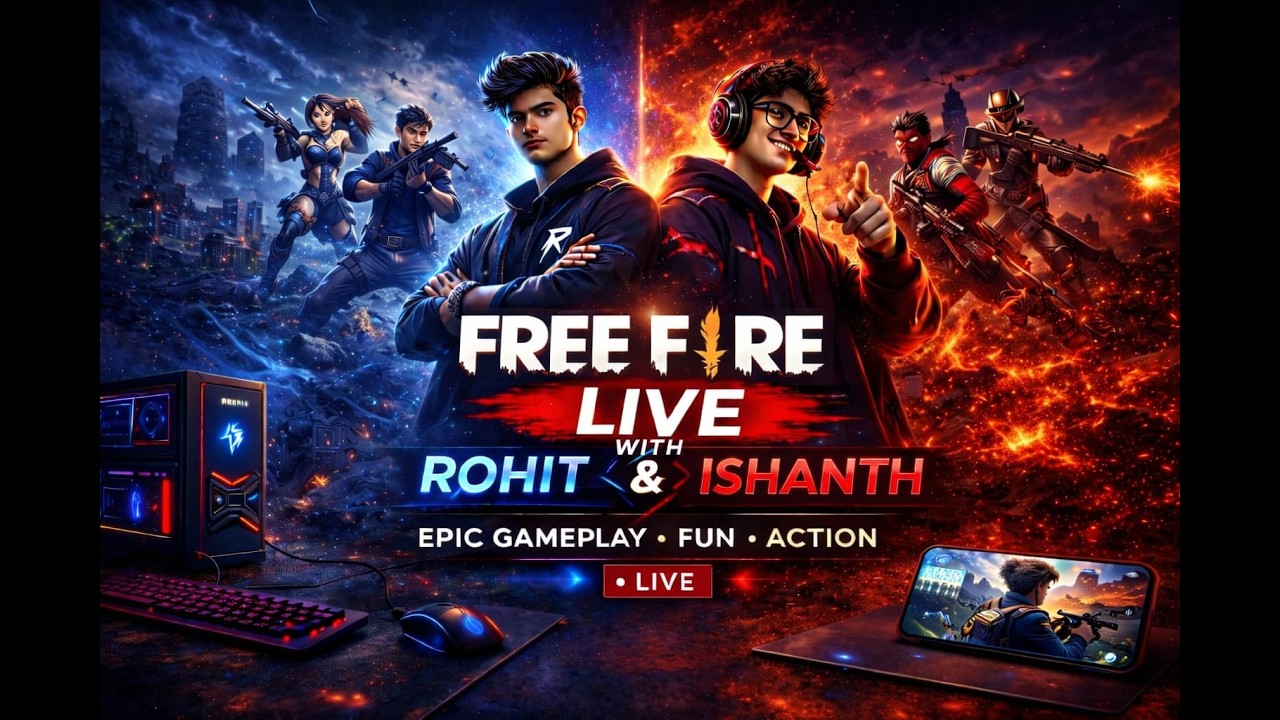 FREE FIRE PLAY WITH ROHIT AND ISHANTH