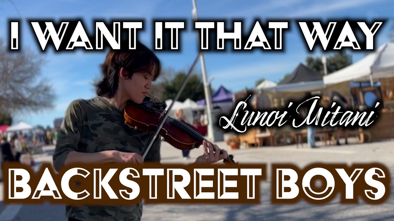 I Want It That Way - Backstreet Boys - Violin Cover by Lunoi at Topanga Vintage Market!