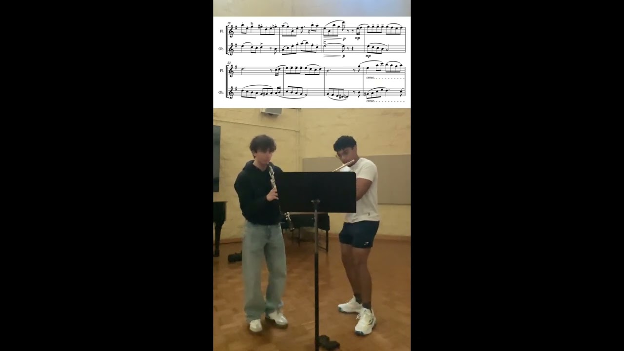 A Town With an Ocean View (from Kiki's Delivery Service) for Flute and Oboe