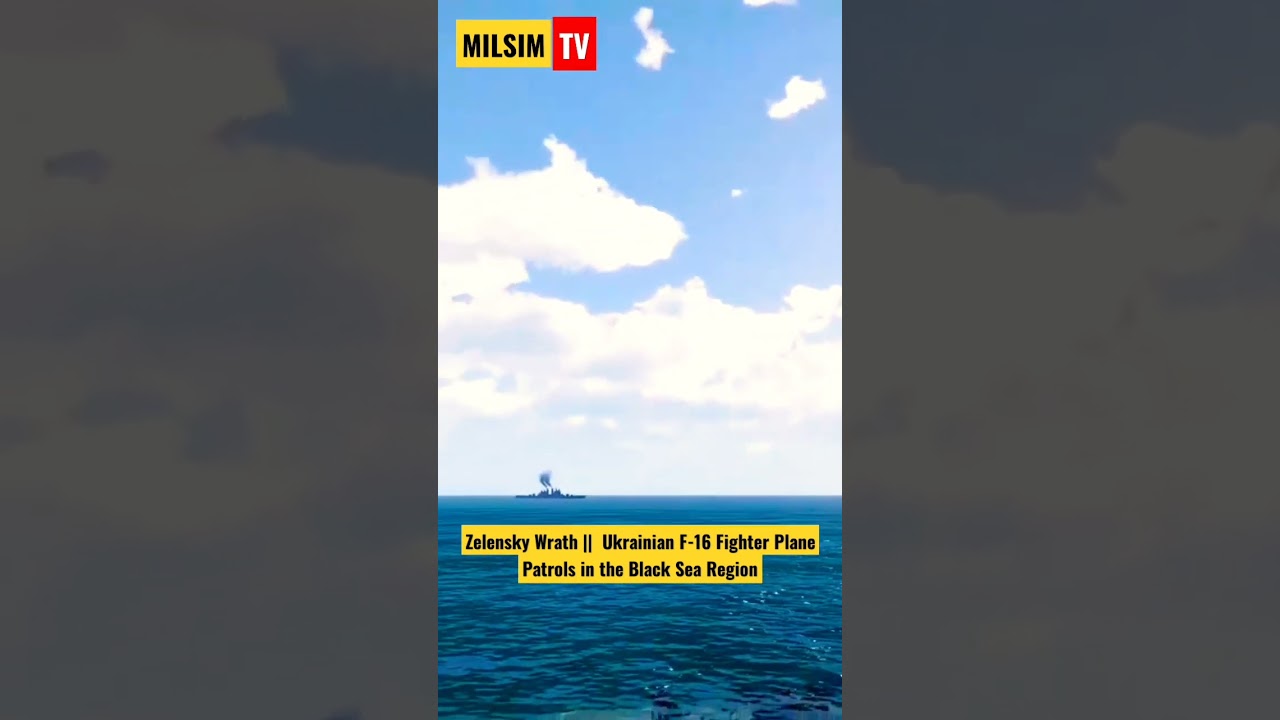 Zelensky Wrath | Ukrainian F-16 Fighter Plane Patrols in the Black Sea Region #shorts #arma3 #milsim