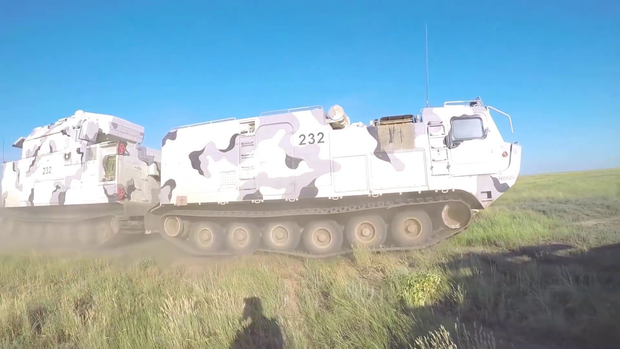 Russia MOD - Tor-M2DT Arctic Air Defence Missile Armoured Vehicles Live Firing [1080p]