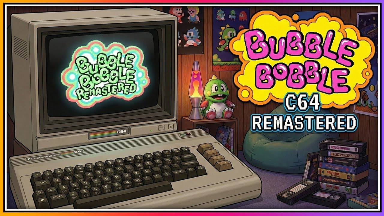 Bubble Bobble Remastered sur C64 : une nouvelle vie pour une légende rétro ?
