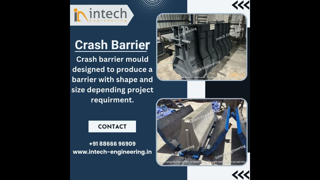 Safety Barrier ( Crash Barrier ) Road Project Precast Mould