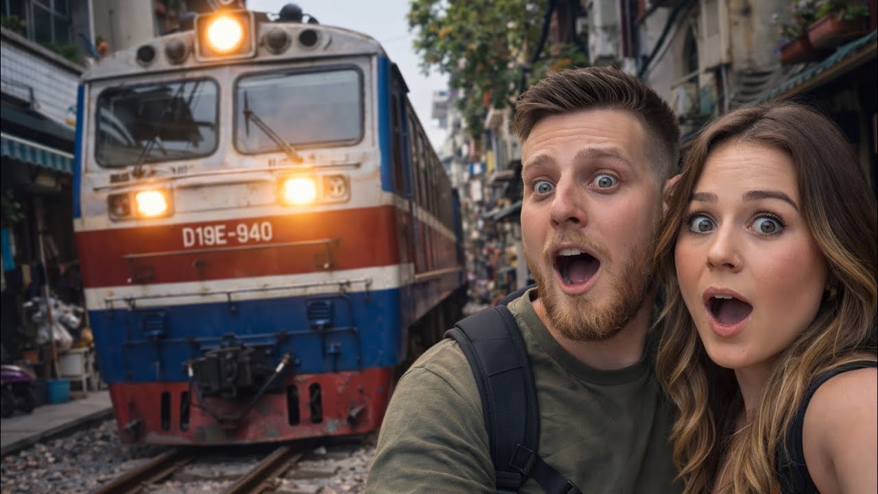 We Tried Hanoi’s Famous Train Street (Crazy Experience)