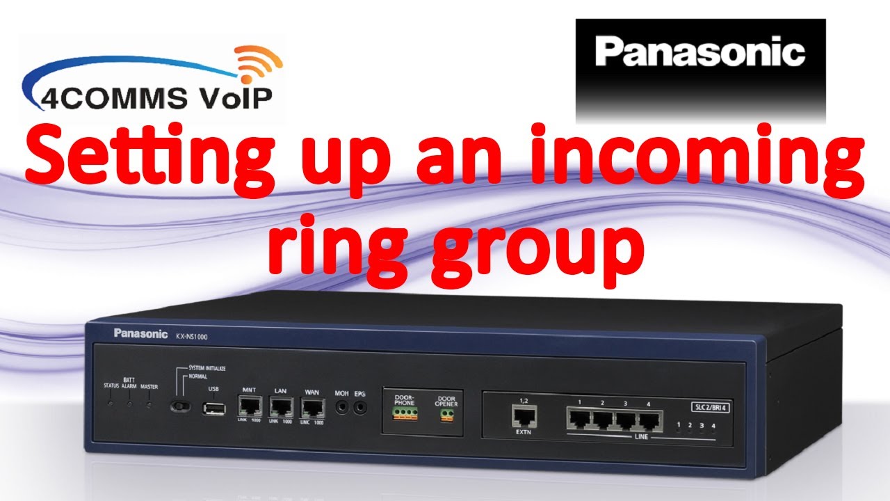 Setting up Incoming call Distribution groups(ICD) on Panasonic TDA / TDE / NS / NSX PBX systems