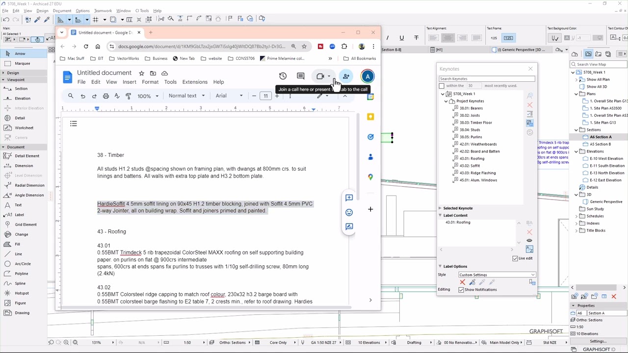 Основные доклады по ArchiCAD Notes и инструментам CI