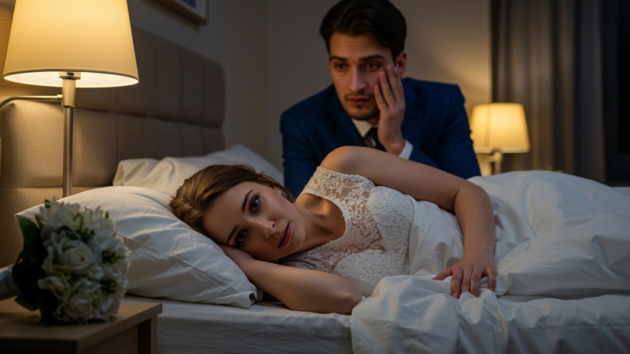 En nuestra noche de bodas fingí dormir… y la confesión que escuché de mi esposo me dejó helada.