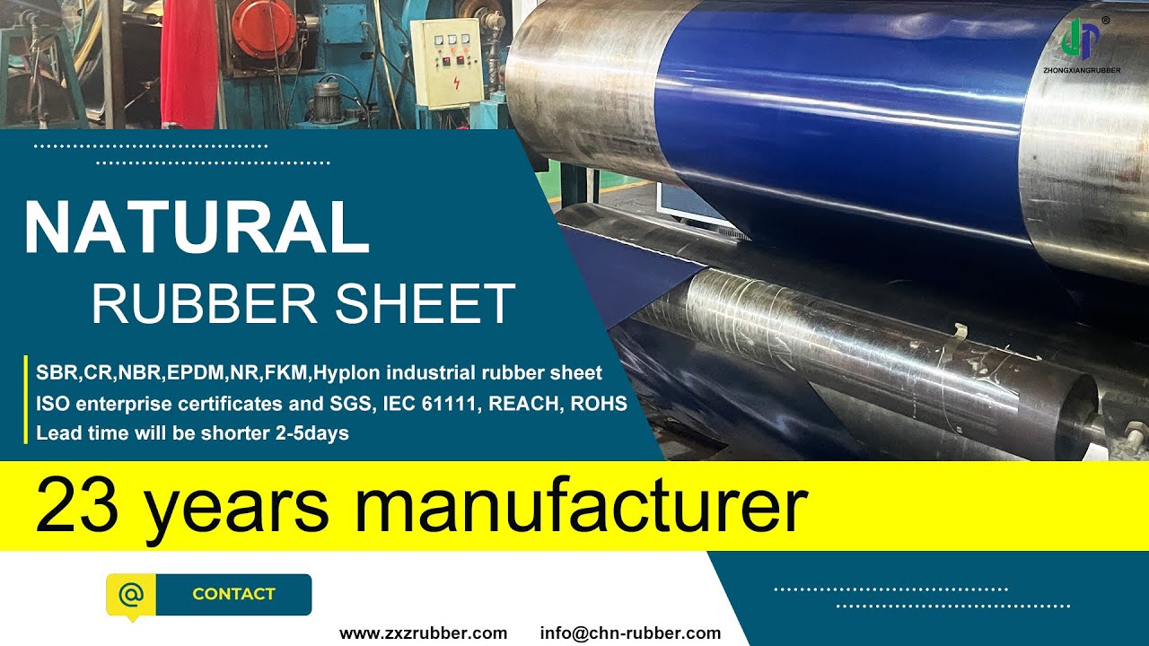 Blue Natural Rubber Sheet: Factory Tour! China Rubber Sheet Manufacturer