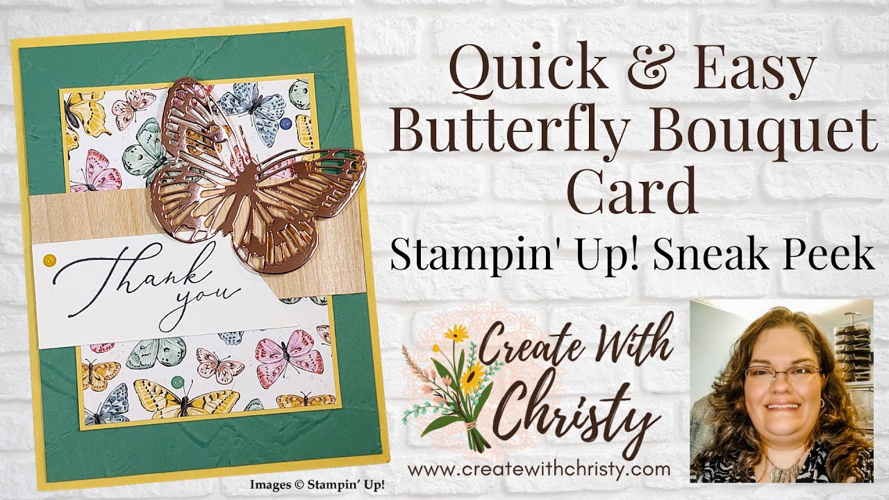 Quick and Easy Butterfly Bouquet Card - Stampin' Up! Sneak Peek