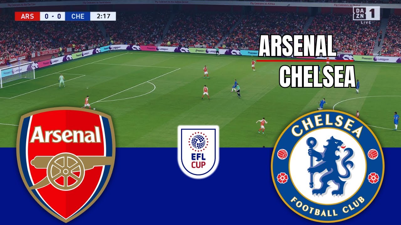 ARSENAL vs CHELSEA EFL Cup 2026 Full Match Simulation/Prediction PES 26 Gameplay