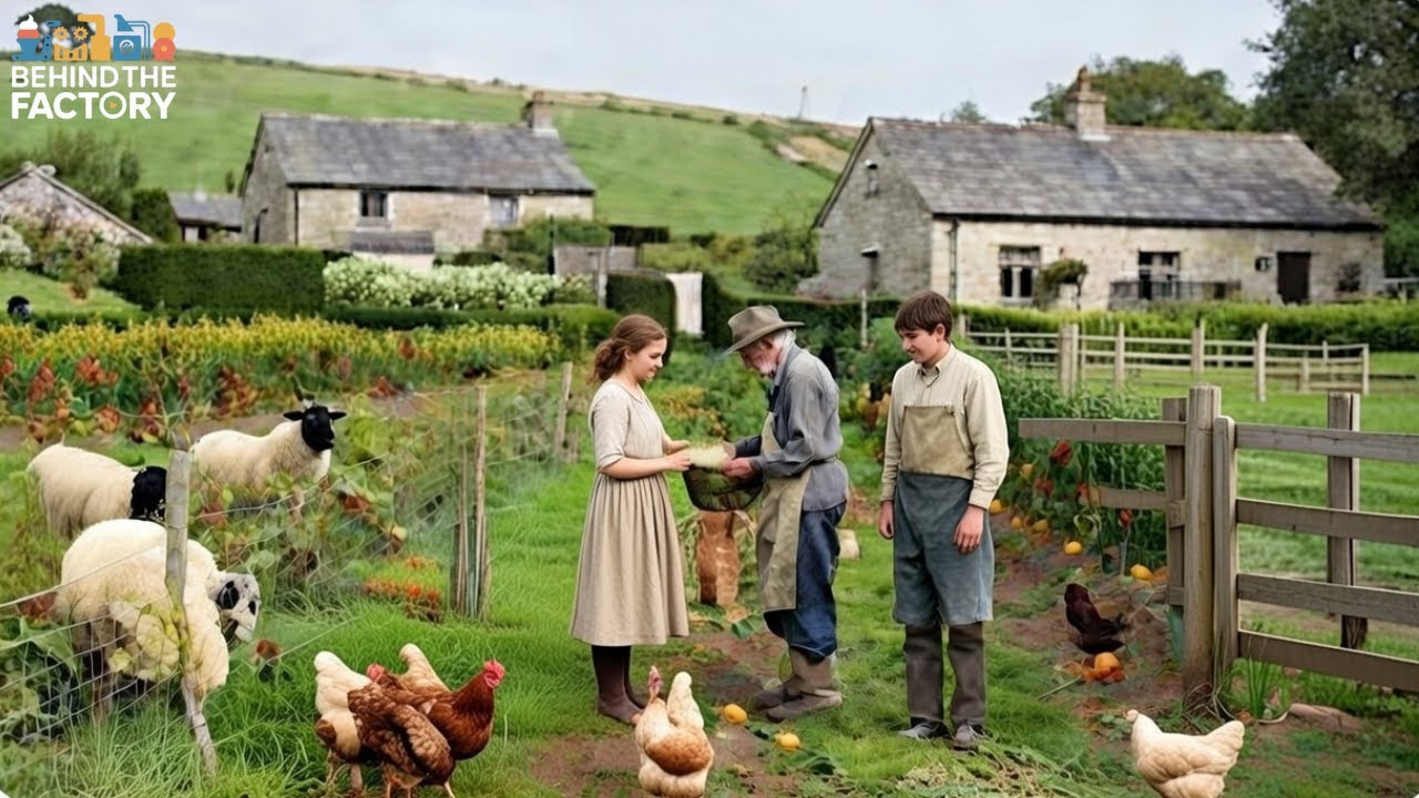 A Quiet Rural Life in England | Farm Living, Livestock Care & Bell Pepper Harvest