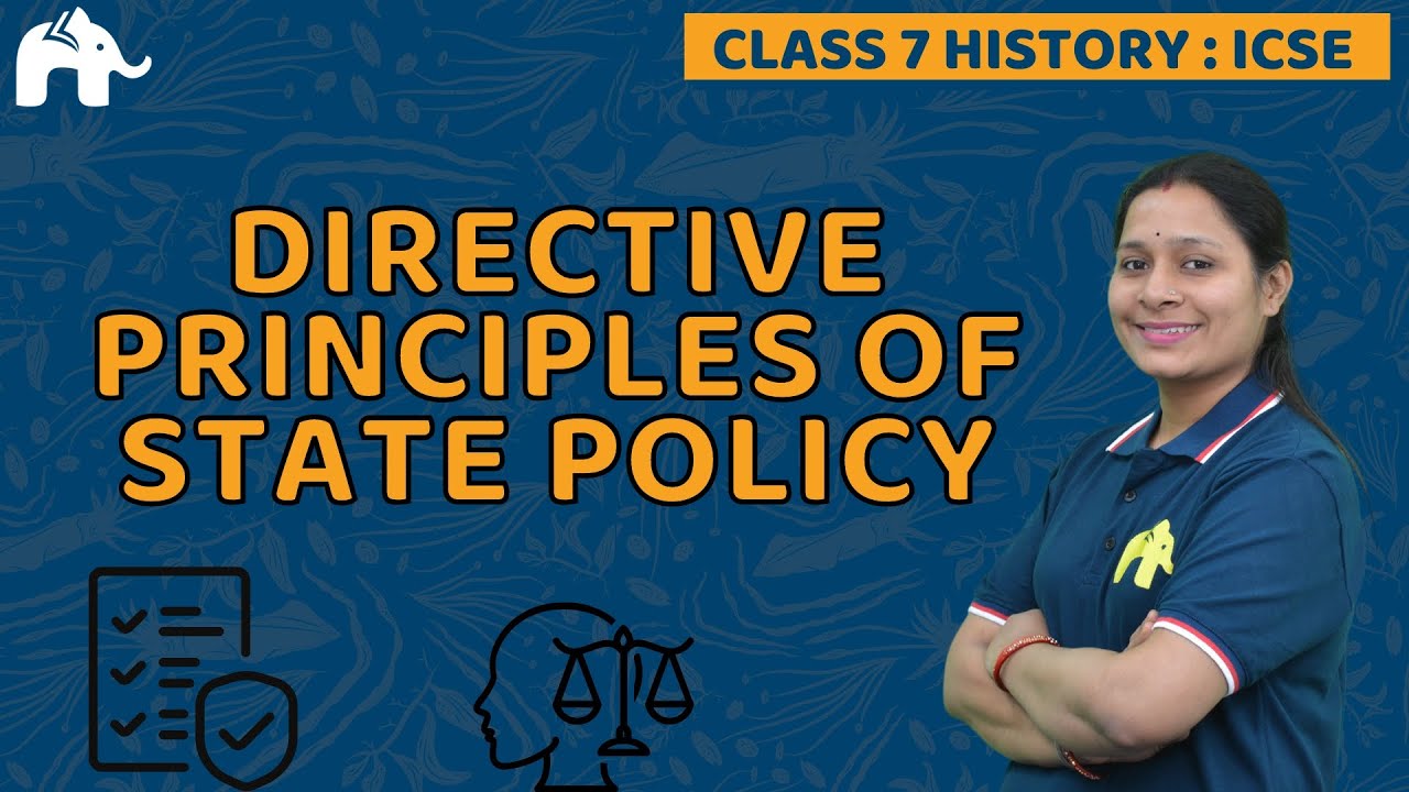 Directive Principles of State Policy Class 7 SST ICSE | Selina Chapter 13 | Civics