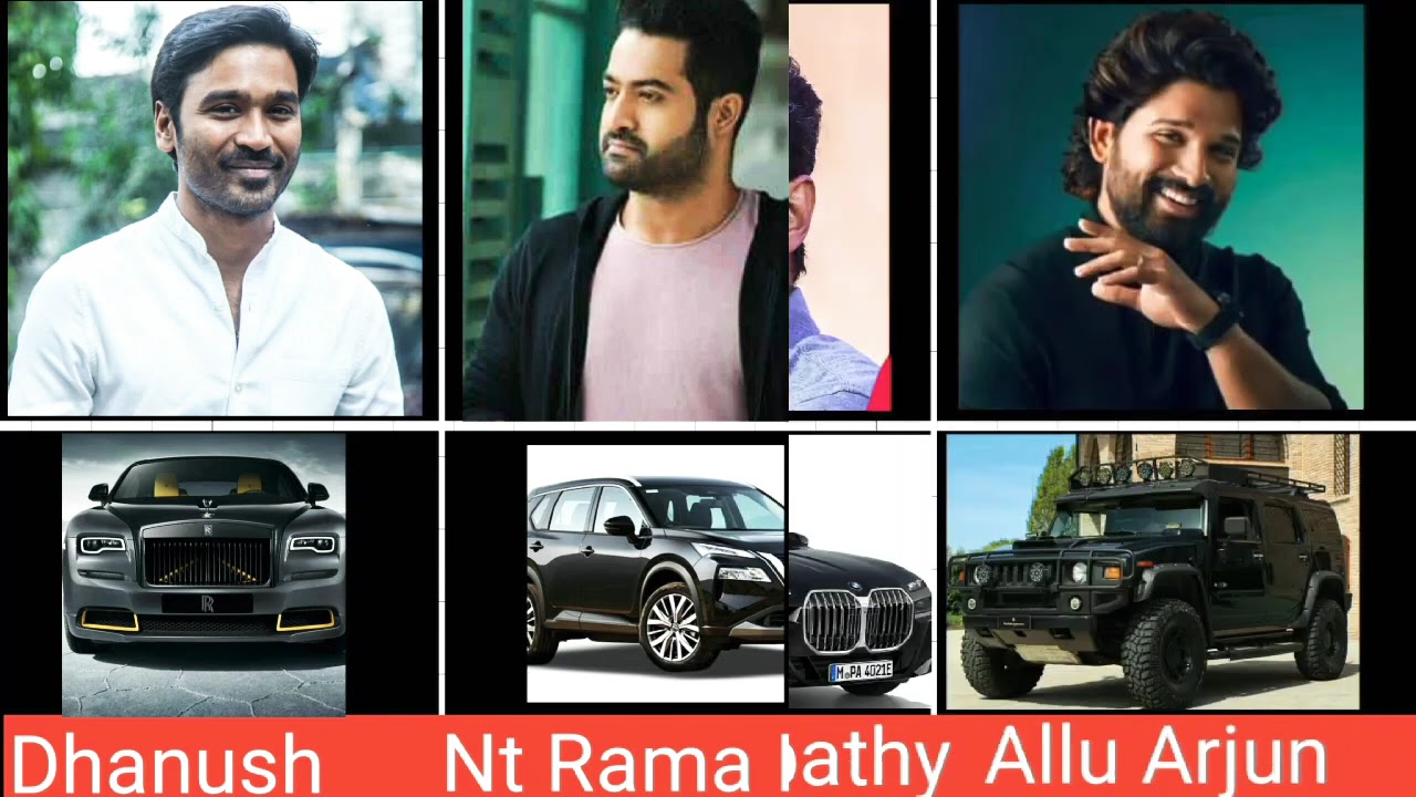 Top 10 South Actor Name And Car #Video #Southactor #YouTube #Theamanstatus012