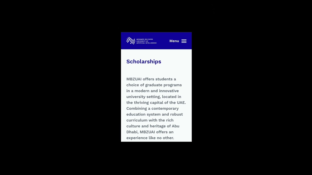 MBZUAI Scholarship in UAE 2025 | Full Scholarship |#Scholarships #studyinuae #2025  #mastersdegree