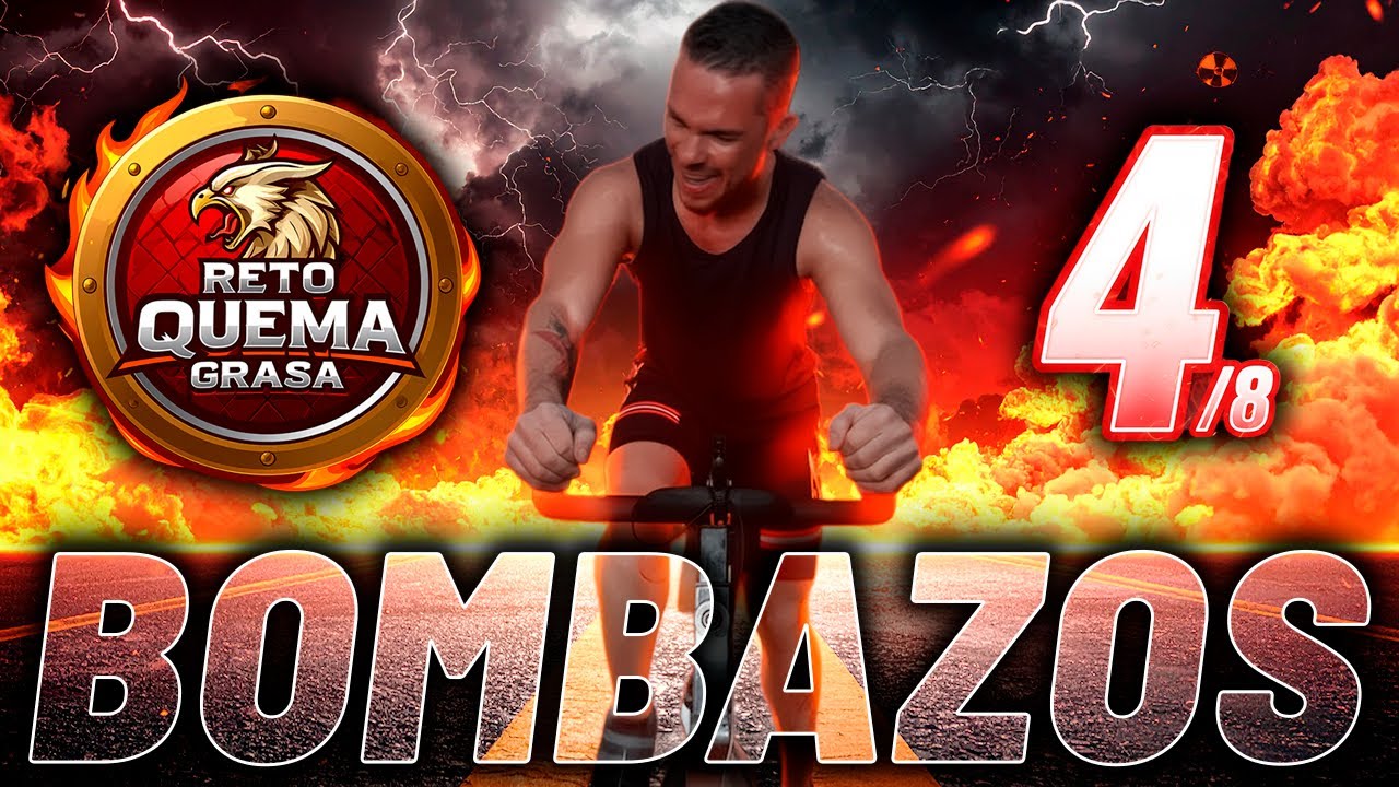 💣Clase de Spinning con Música EXPLOSIVA para ADELGAZAR 🔥 DÍA 4 de 8