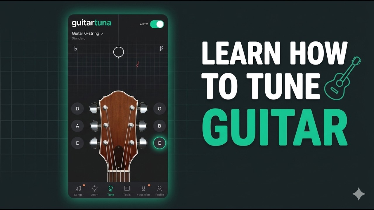 How To Tune A Guitar with a FREE APP 