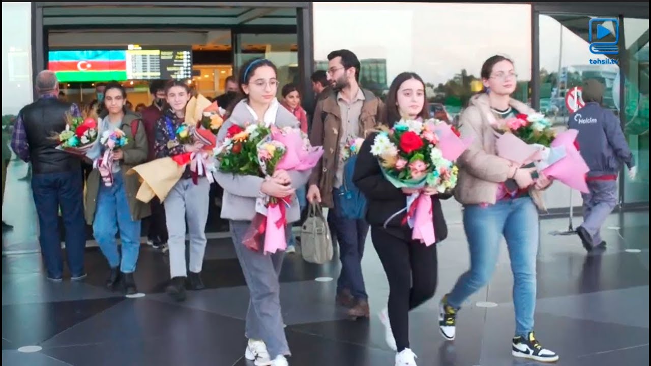 Avropa Qızlar Riyaziyyat Olimpiadasından (EGMO-2022) uğur qazanan qızlarımız Vətənə dönüb