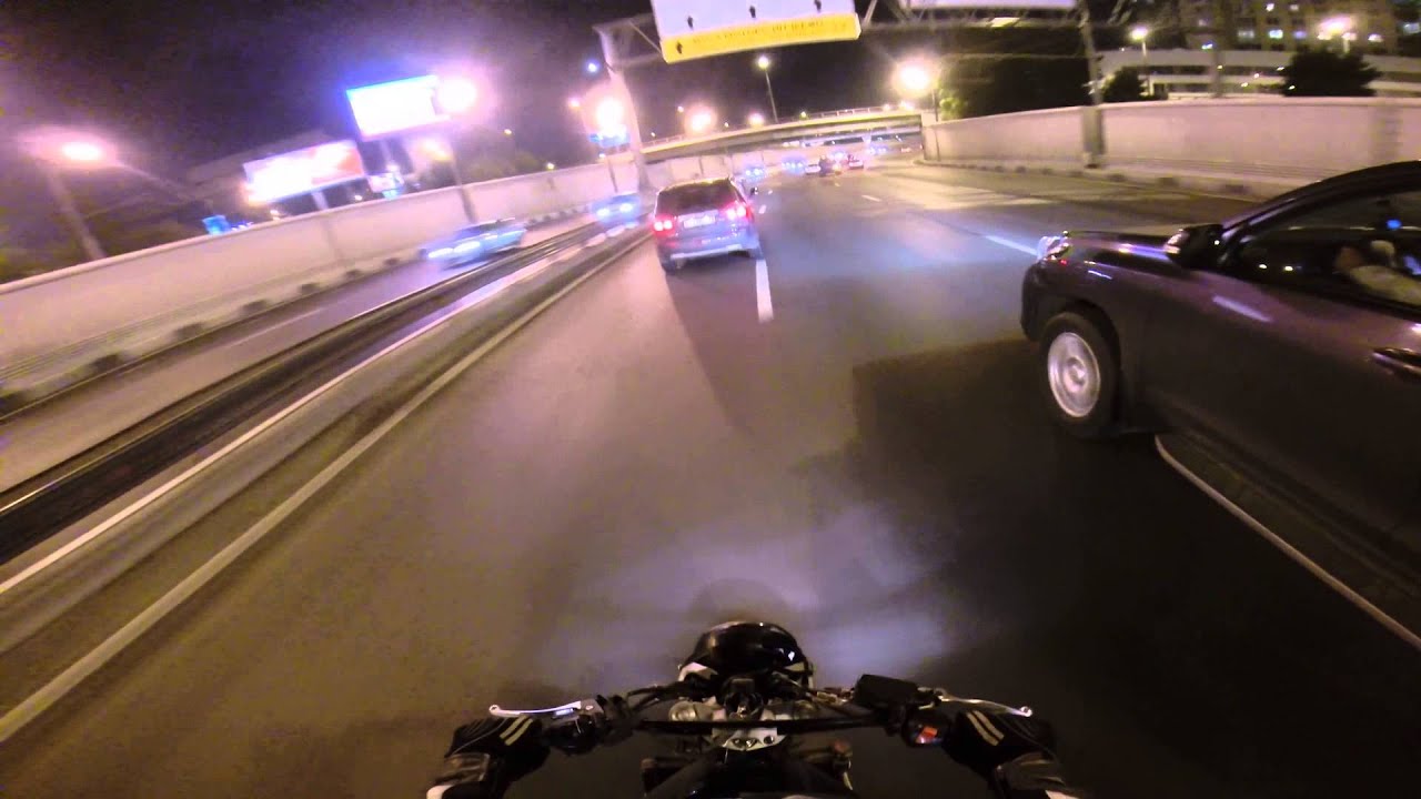 honda hornet 600 cb600F 2003 + gopro hero3+ black edition night ночной прохват | myxaxa #7