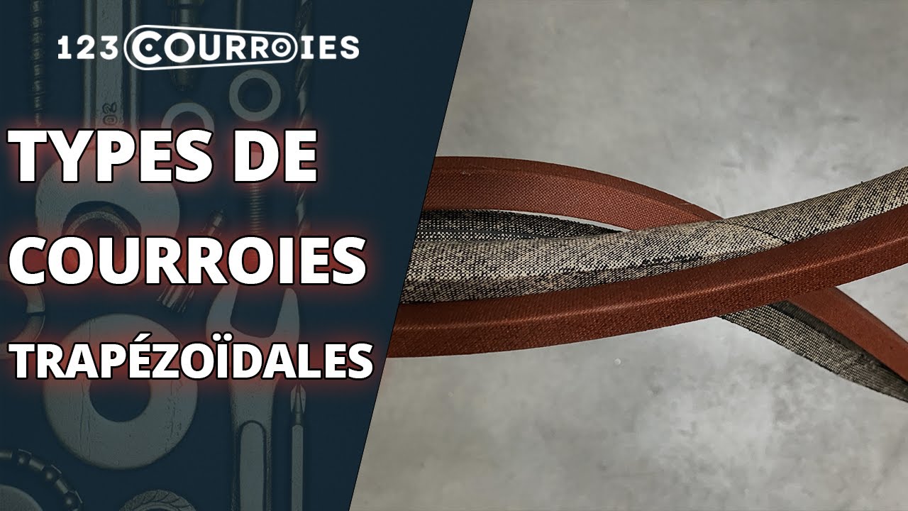 Les principaux types de courroies trapézoïdales