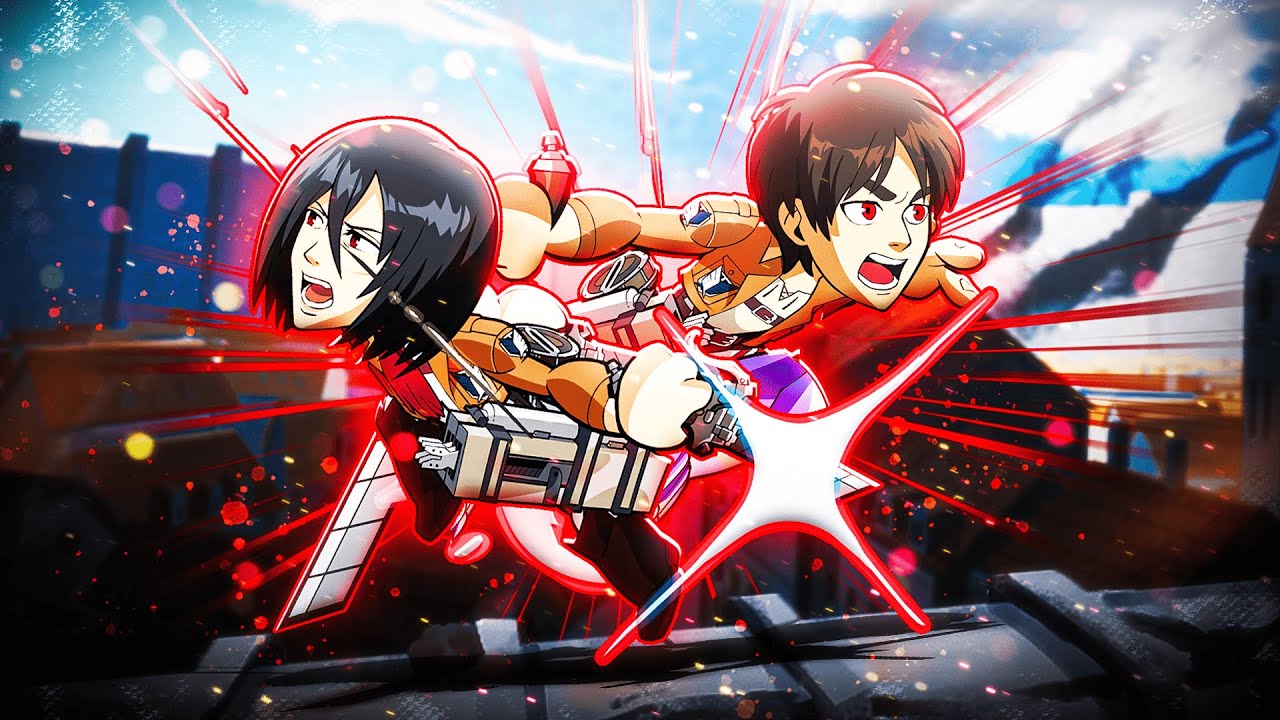 We Destroyed EVERYONE with Eren and Mikasa in Brawlhalla!