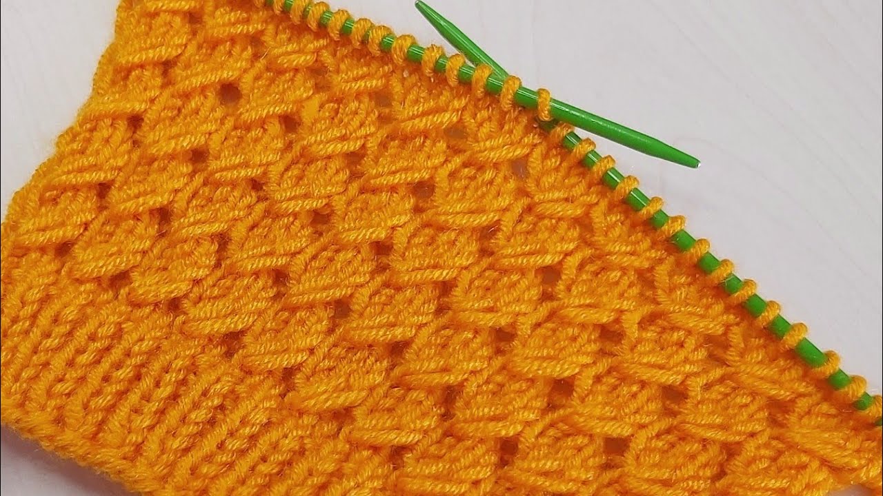 İki şiş çok kolay örgü model anlatımı 💐crochet knitting