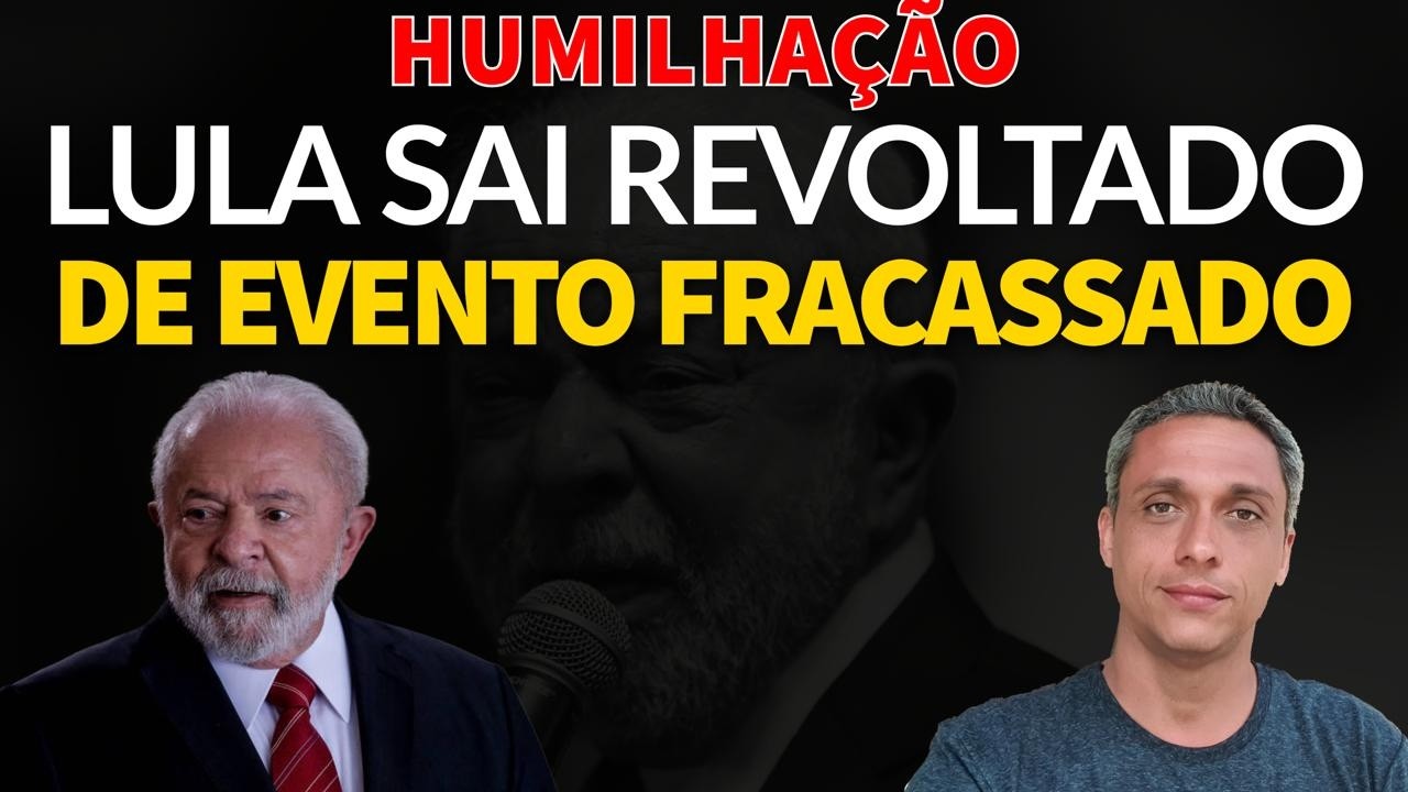 LULA SAI REVOLTADO DE EVENTO - Esse foi o maior fracasso do LULA até agora.