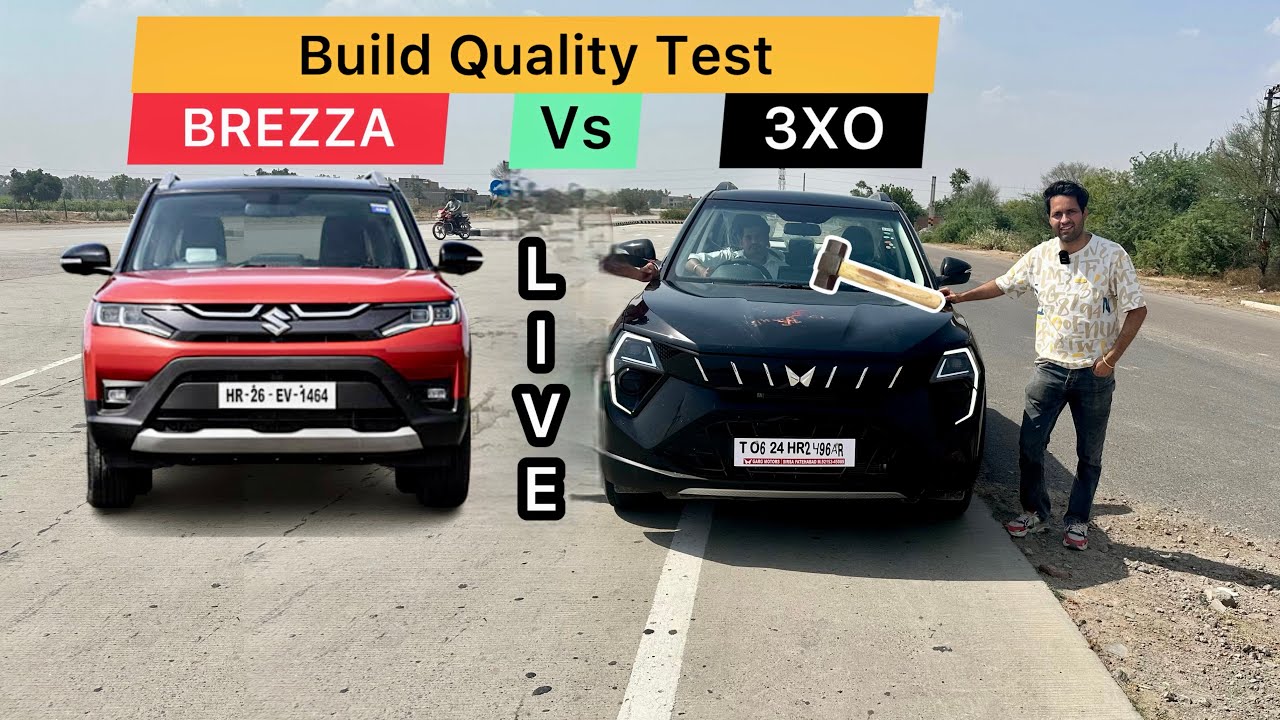 Xuv 3xo против Brezza: тест качества сборки вживую | Рейтинг безопасности Brezza