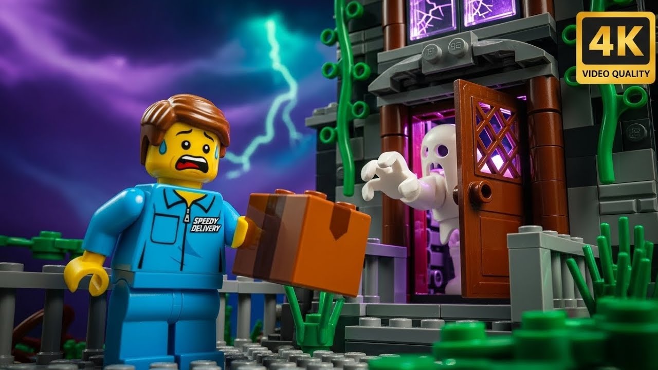 Trying to Deliver a Package to the LEGO City Haunted House! 📦👻🏚️