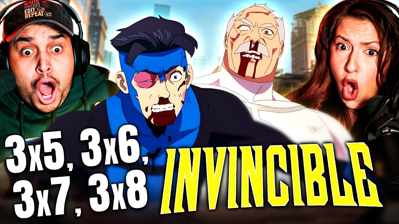 INVINCIBLE SEASON 3 EPISODES 5, 6, 7 & 8 FINALE REACTION – CONQUEST!? – FIRST TIME WATCHING – REVIEW