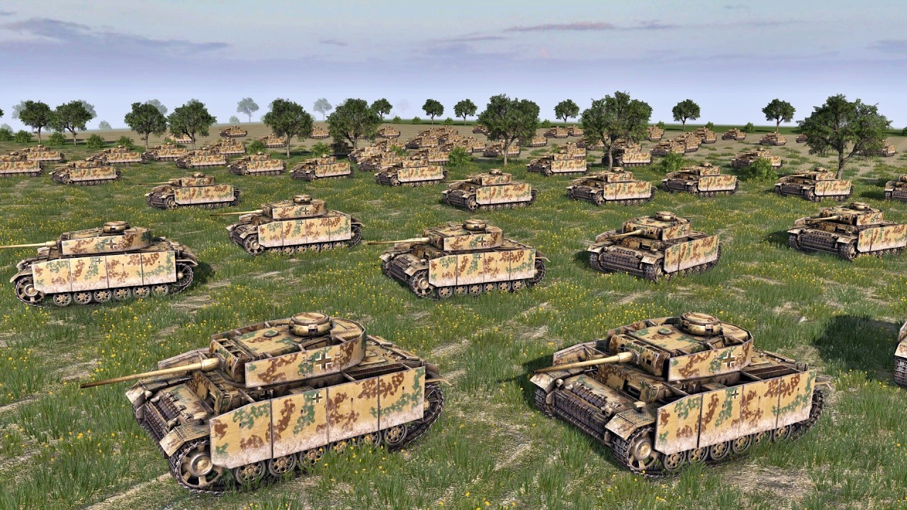 10 Anti-tank Guns vs 100 PANZERS - EPIC BATTLE | Gates of Hell